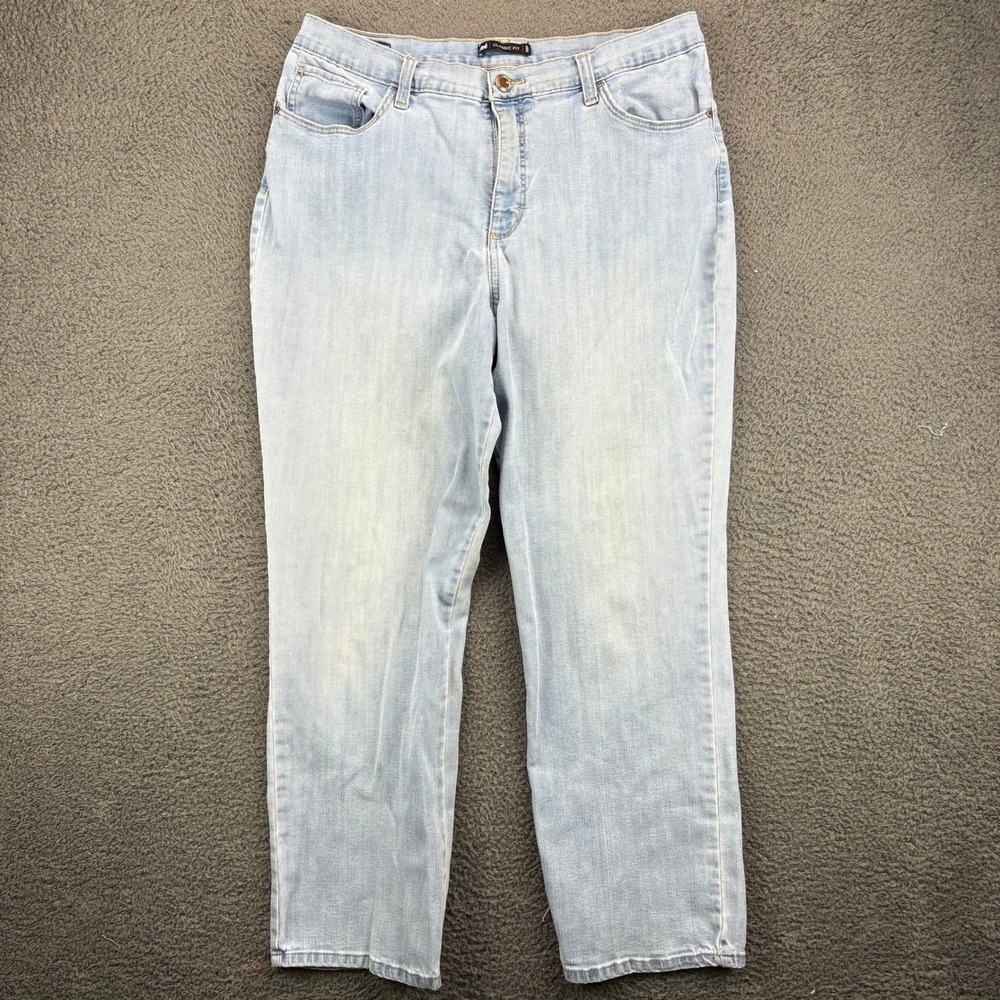 Lee Classic Fit 1880 Light Wash Straight Leg Jeans Womens Blue High Rise Denim